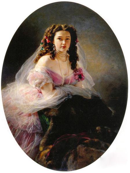Franz Xaver Winterhalter Portrait of Madame Barbe de Rimsky-Korsakov Germany oil painting art